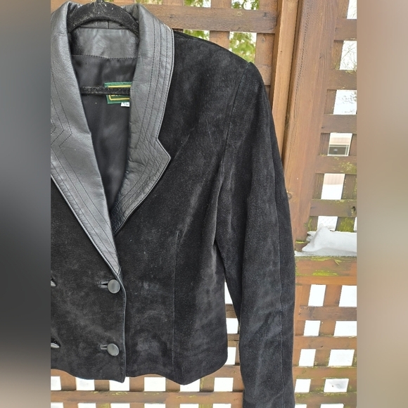 Vintage Leather & Suede Blazer - Picture 3 of 12